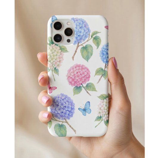 Watercolor Hydrangea Floral Case-Mate iPhone Hülle