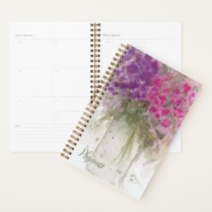 Watercolor Hydrangea Floral Planer