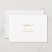 Watercolor Hydrangeas Pink Shades Wedding  RSVP Karte (Rückseite)