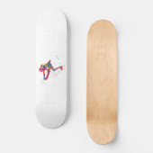 Watercolor ice skating skateboard (Vorderseite)
