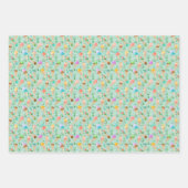 Watercolor Icecream Cone Gift Wrap Geschenkpapier Set (Vorderseite 2)