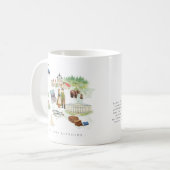 Watercolor Illustrated Map Estonia | Monogram Kaffeetasse (Vorderseite Links)