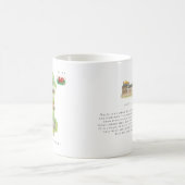 Watercolor Illustrated Map Wales | Monogram Kaffeetasse (Mittel)