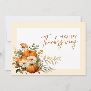 Watercolor-Illustrative-Floral-Thanksgiving  Feiertagskarte