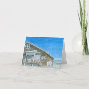 Watercolor im Hauptspeicher Dankeskarte