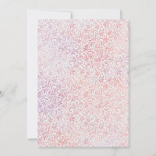 Watercolor Indian Elephant Hindu Wedding Einladung (Rückseite)