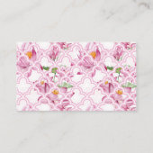 Watercolor Indian Lotus Blume Taj Mahal Platzkarte (Rückseite)