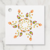 Watercolor Indian Paisley Geschenkanhänger (Vorderseite)