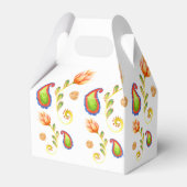 Watercolor Indian Paisley Geschenkschachtel (Rückseite)