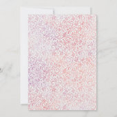 Watercolor Indian Wedding Elephant Mehndi Einladung (Rückseite)