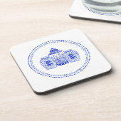 Watercolor-Ingwer-Glas-Untersetzer Getränkeuntersetzer (Linke Seite)