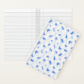 Watercolor Insect Blue Notizblock (Innen)