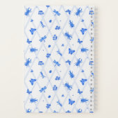 Watercolor Insect Blue Notizblock (Rückseite)