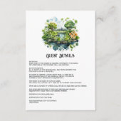 Watercolor Ireland Wedding Guest Details Begleitkarte (Vorderseite)