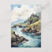 Watercolor Ireland Wedding Guest Details Begleitkarte (Rückseite)