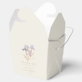 Watercolor Iris Baby Dusche Geschenkschachtel (Geöffnet)