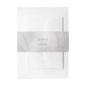 Watercolor Iris Wedding Einladungsbanderole (Vorderseite Beispiel)