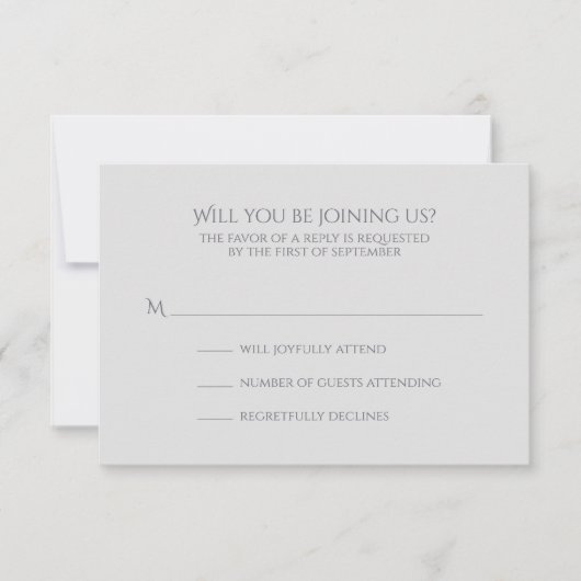 Watercolor Iris Wedding RSVP Karte (Vorderseite)