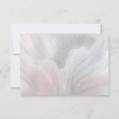 Watercolor Iris Wedding RSVP Karte (Rückseite)