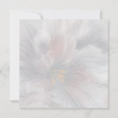 Watercolor Iris Wedding Square Einladung (Rückseite)