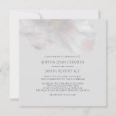 Watercolor Iris Wedding Square Einladung (Vorderseite)