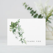 Watercolor Ivy Bereavement Vielen Dank Dankeskarte (Stehend Vorderseite)