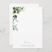 Watercolor Ivy Brautparty Vielen Dank für Ihre Ein Einladung (Vorne/Hinten)