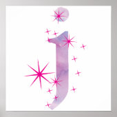 Watercolor J Poster (Vorne)