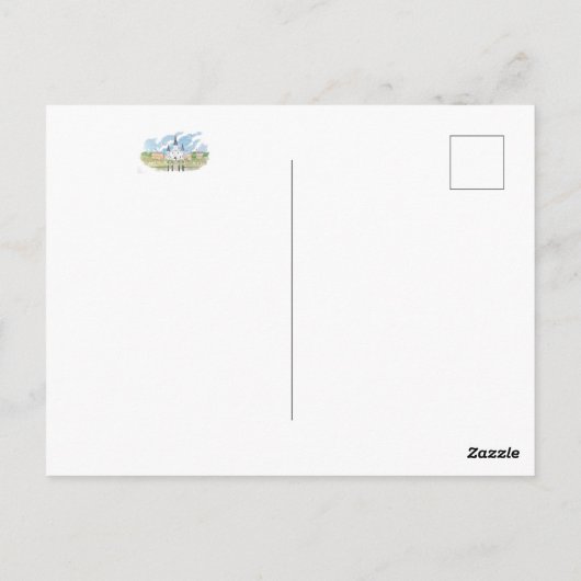 Watercolor Jackson Square Postkarte (Rückseite)