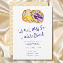 Watercolor Jelites Danishings Retirement Brunch