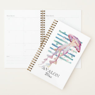 Watercolor JELLYFISH Beach Coastable AVALON EDITAB Planer