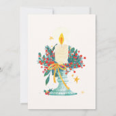 Watercolor Jingle Glocken Weihnachten Einladung (Rückseite)