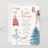 Watercolor Jingle Weihnachtsfeier Einladung (Vorderseite)