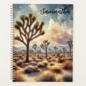 WATERCOLOR JOSHUA TREM NATIONALPARK AM NACHT PLANER (Vorderseite)