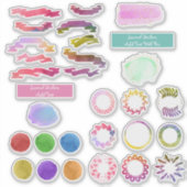 Watercolor Journal Decoration Kit DIY Planer Aufkleber (Vorderseite)