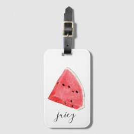 Watercolor Juicy Watermelon Wedge Gepäckanhänger