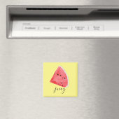 Watercolor Juicy Watermelon Wedge Magnet (In Situ (Geschirrspüler))