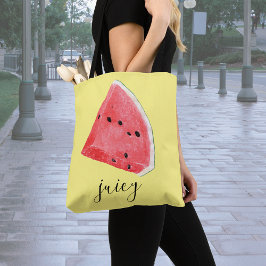 Watercolor Juicy Watermelon Wedge Tasche