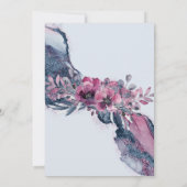 Watercolor Julia Floral Save the Date (Rückseite)