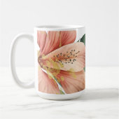 Watercolor Jungle Florals Peach Gold Splash Kaffeetasse (Links)
