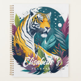Watercolor Jungle Tiger Planer