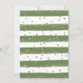 Watercolor Jungle Zebra Baby Dusche Einladung (Rückseite)