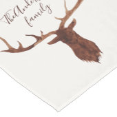 Watercolor Jungtier- und Winterwalzenläufer Kurzer Tischläufer (Ecke)