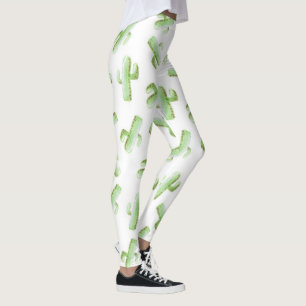 Watercolor-Kaktus-Leggings Leggings