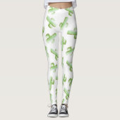 Watercolor-Kaktus-Leggings Leggings (Vorderseite)