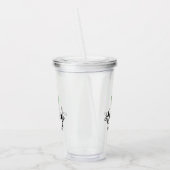 Watercolor-Kaktus-personalisierte Brautjungfer Acryltrinkbecher (Links)