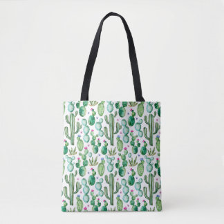 Watercolor-Kaktus-Pflanzen-Muster Tasche