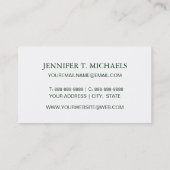 Watercolor-Kaktus-Pflanzen-Muster Visitenkarte (Rückseite)