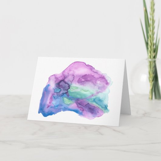 Watercolor Karte (Vorderseite)