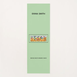 Watercolor Kenyan Heart Erwärmung Dance Yogamatte